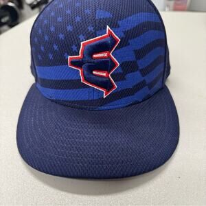 Everett Aquasox WA Minor League Baseball Hat Men’s 7 1/4 Fitted Navy Blue